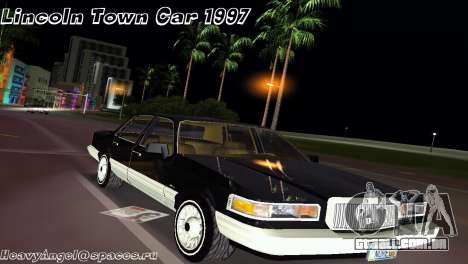 Lincoln Town Car 1997 para GTA Vice City