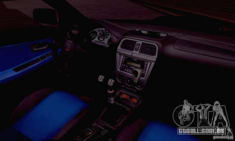 Subaru Impreza WRX STI Police Speed Enforcement para GTA San Andreas