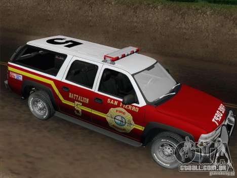 Chevrolet Suburban SFFD para GTA San Andreas