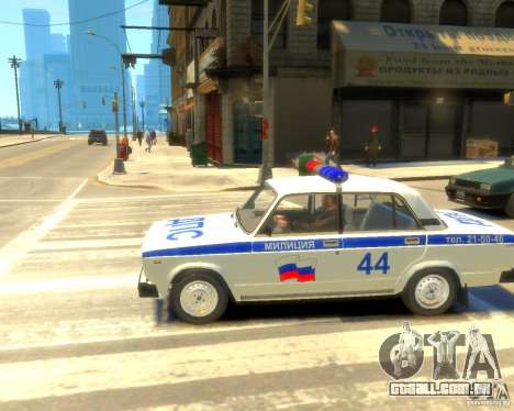 Polícia Vaz-2105 para GTA 4