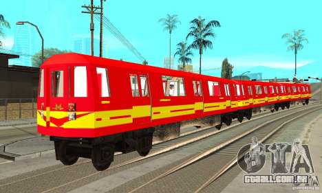 Liberty City Train Red Metro para GTA San Andreas