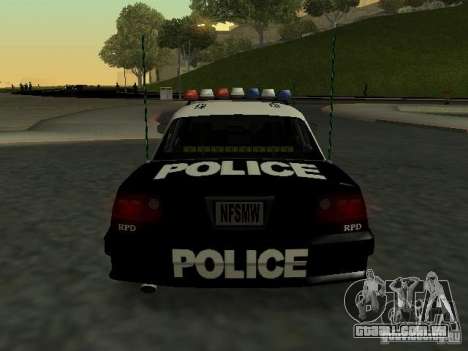 Police Civic Cruiser NFS MW para GTA San Andreas