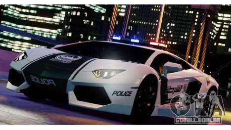 Lamborghini Aventador LP700-4 Dubai Police v1.0 para GTA 4