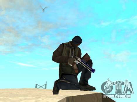 Blue and black gun pack para GTA San Andreas