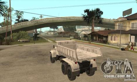 Caminhão de descarga KRAZ 225 para GTA San Andreas