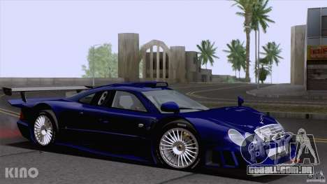 Mercedes-Benz CLK GTR Road Carbon Spoiler para GTA San Andreas