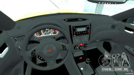 Subaru Impreza WRX STi 2011 Subaru World Rally para GTA 4