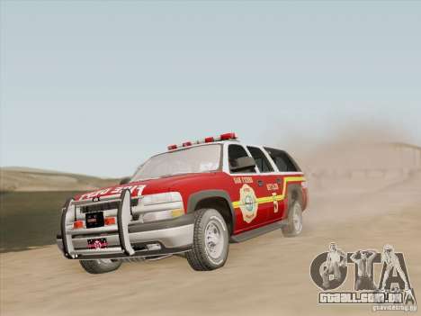 Chevrolet Suburban SFFD para GTA San Andreas