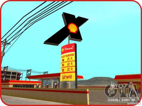 Novo posto de gasolina Shell para GTA San Andreas