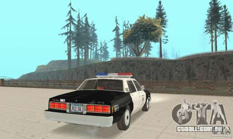 Chevrolet Caprice Interceptor 1986 Police para GTA San Andreas