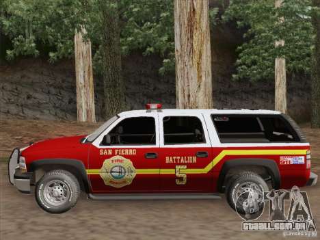 Chevrolet Suburban SFFD para GTA San Andreas