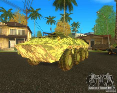 Camuflagem eletrônica BTR-70 para GTA San Andreas