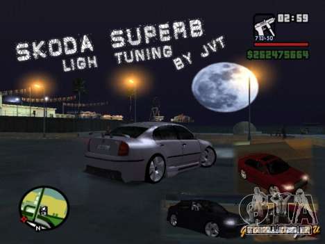 Skoda Superb Light Tuning para GTA San Andreas