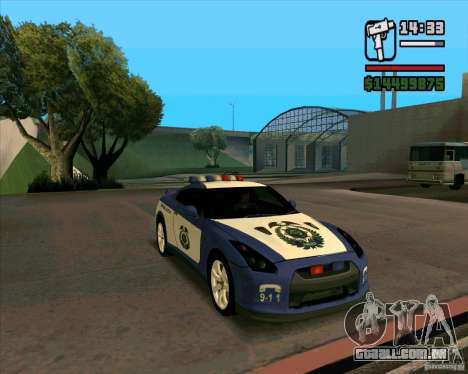 Nissan GTR35 Police Undercover para GTA San Andreas