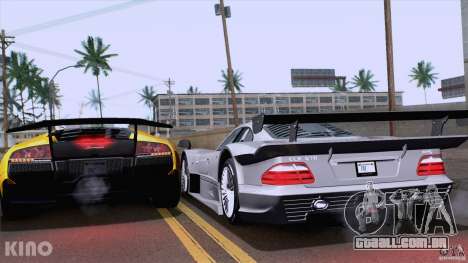 Mercedes-Benz CLK GTR Road Carbon Spoiler para GTA San Andreas