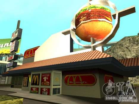 Mc Donalds para GTA San Andreas