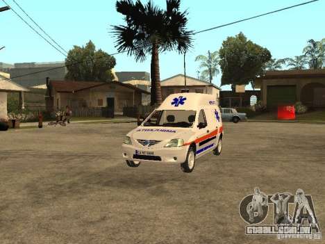 Dacia Logan Ambulanta para GTA San Andreas