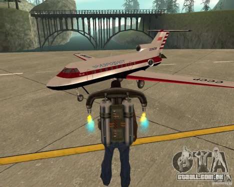O avião Yak-40 para GTA San Andreas