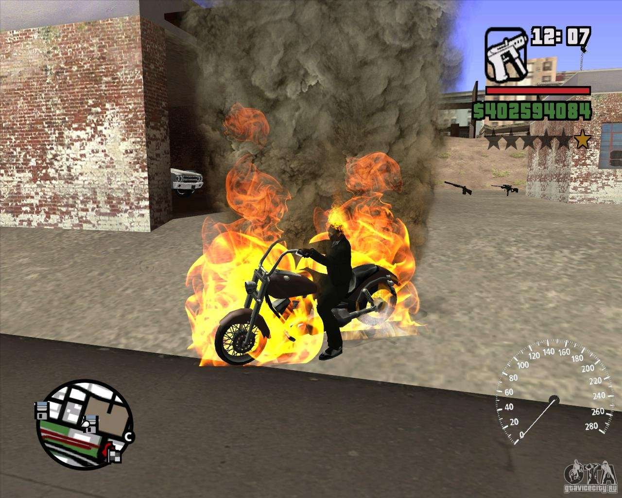 Como jogar com o mod Motoqueiro Fantasma no GTA San Andreas (PC) 