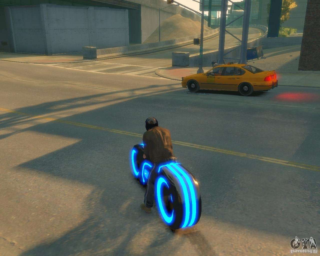 Motocicleta do trono (néon azul) para GTA 4
