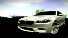BMW M5 F10 prata para GTA San Andreas