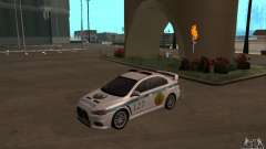 Mitsubishi Lancer Evolution X polícia do Cazaquistão para GTA San Andreas