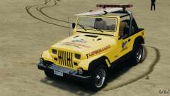 Jeep Wrangler 1988 Beach Patrol v1.1 [ELS] para GTA 4
