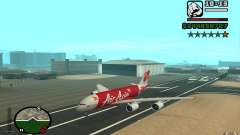 Airbus A380 800 Air Asia para GTA San Andreas