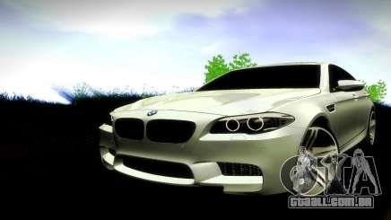 BMW M5 F10 prata para GTA San Andreas
