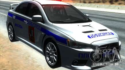 Mitsubishi Lancer Evolution X PPP polícia para GTA San Andreas