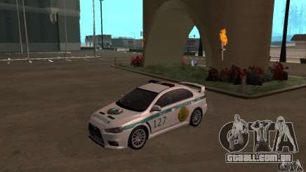 Mitsubishi Lancer Evolution X polícia do Cazaquistão para GTA San Andreas