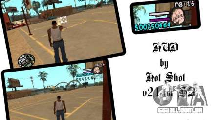 HUD by Hot Shot v2.1 para GTA San Andreas