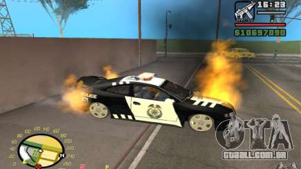 Carro em chamas no GTA 4 para GTA San Andreas