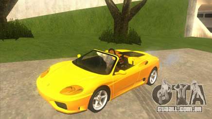 Ferrari 360 Spider amarelo para GTA San Andreas