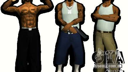 Bandas de peles HQ para GTA San Andreas