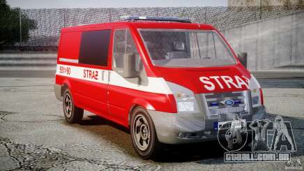 Ford Transit Polish Firetruck [ELS] para GTA 4