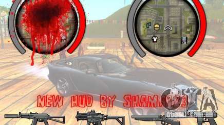 New HUD by shama123 para GTA San Andreas