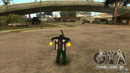 Tiro com uma espingarda serrados com Jetpack para GTA San Andreas