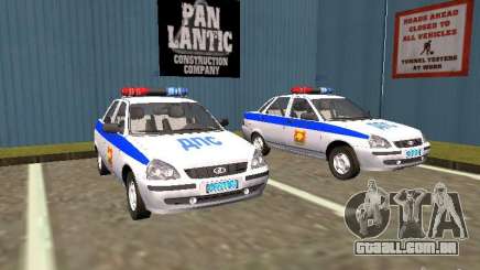 LADA 2170 polícia para GTA San Andreas