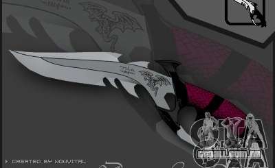 Dragon Lord knife para GTA San Andreas