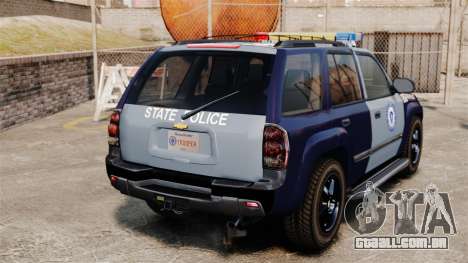 Chevrolet Trailblazer 2002 Massachusetts Police para GTA 4