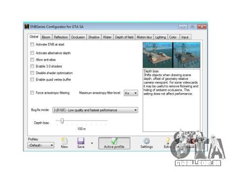 ENB Series Configurator (ENB CFG) para GTA San Andreas
