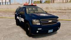 Chevrolet Tahoe 2007 De La Policia Federal [ELS] para GTA 4