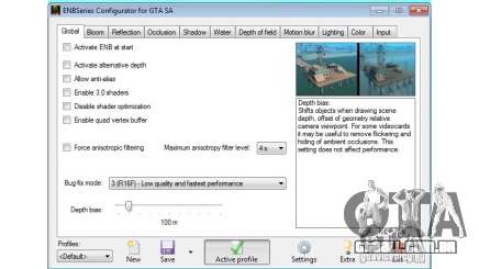 ENB Series Configurator (ENB CFG) para GTA San Andreas