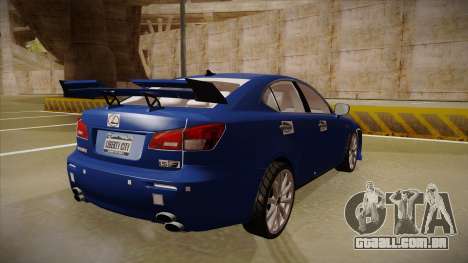 Lexus IS F V1 para GTA San Andreas