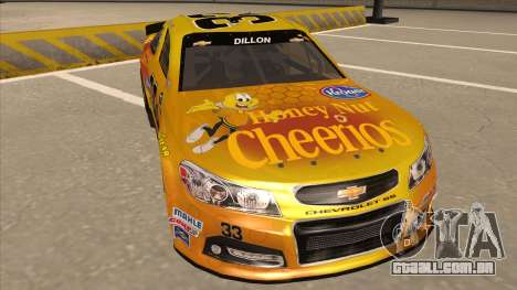 Chevrolet SS NASCAR No. 33 Cheerios para GTA San Andreas
