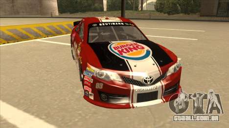 Toyota Camry NASCAR No. 83 Burger King Dr Pepper para GTA San Andreas
