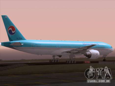 Boeing 777-2B5ER Korean Air para GTA San Andreas