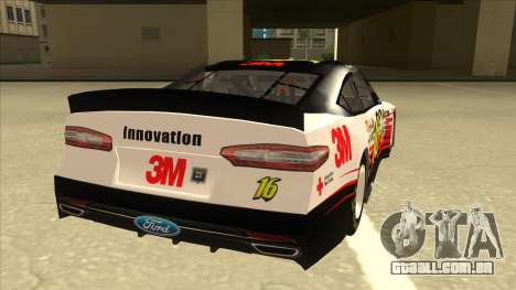 Ford Fusion NASCAR No. 16 3M Bondo para GTA San Andreas