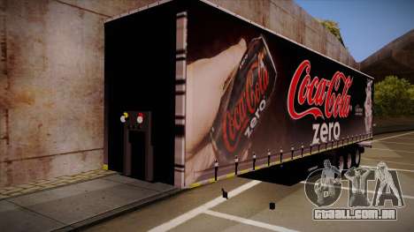 Sider semi-reboque Coca-Cola Zero para GTA San Andreas